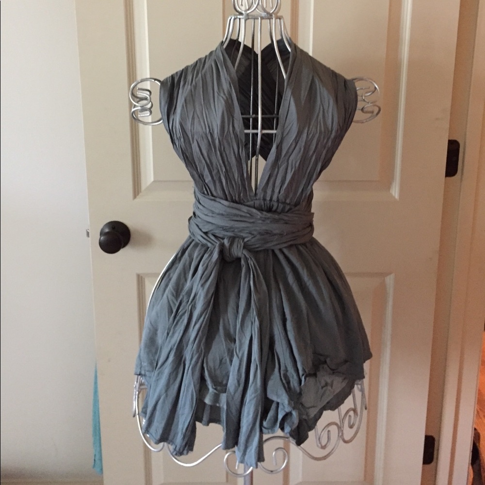 LF MULTI-WAY SAGE Wrap Romper